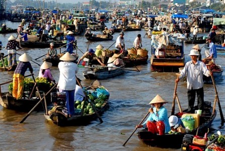 Le marché flottant Cai Rang en saison des pluies