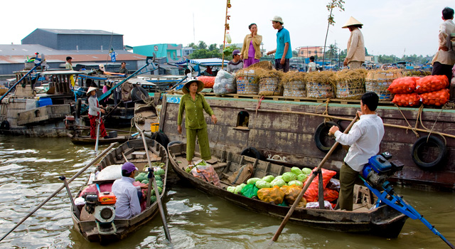 Le marché flottant Cai Be