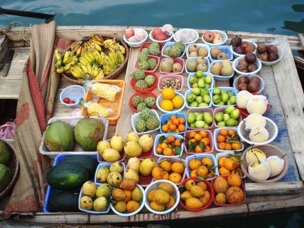 marché flottant de cai rang - voyage au delta du mékong