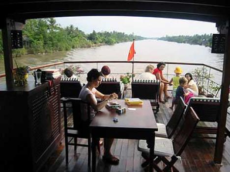 Croisière sur le bateau Bassac au delta du Mékong
