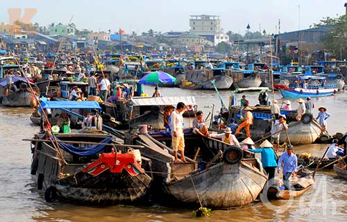 Croisiere delta du Mekong - sampan Mien Tay