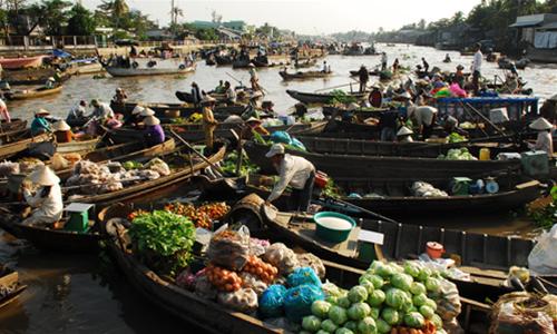 le marché flottant de Cai Rang
