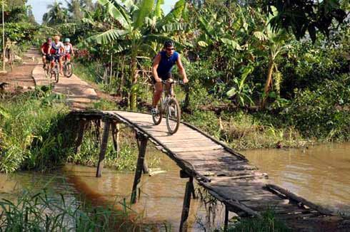 Balade à vélo delta du Mékong