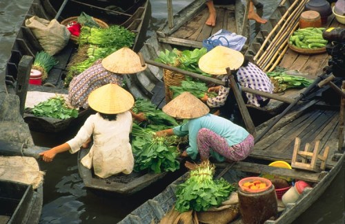 Marché flottant de Cai Rang à Can Tho - Croisiere Saigon Phu Quoc par Mekong 3 jours