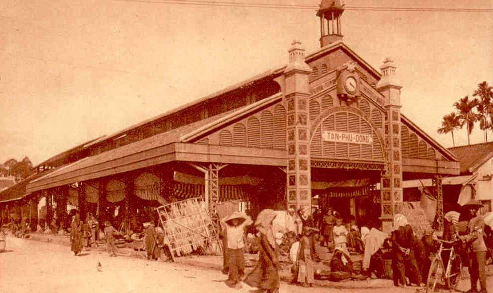 Le marché de Sa Dec en 1900
