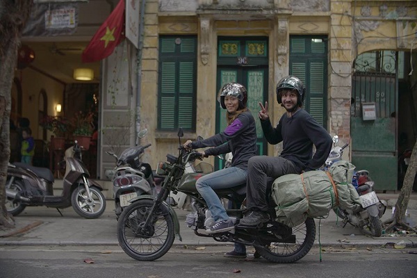 Christian dans son voyage à Hanoi
