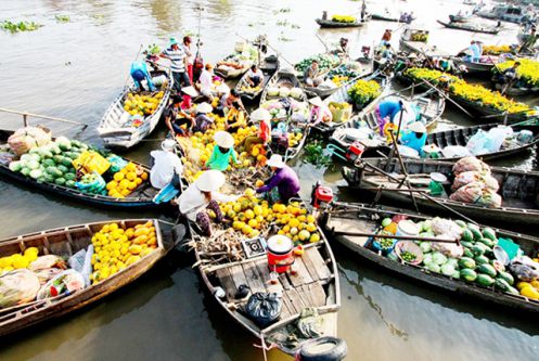 tien giang marché flottant - circuit au vietnam