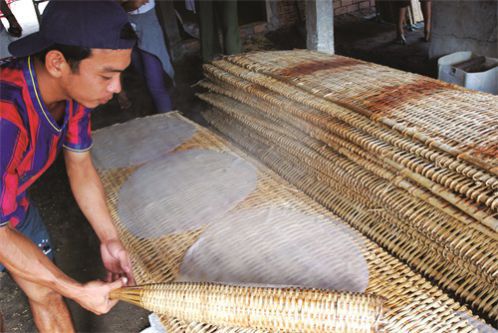 village artisanal de banh trang - Croisière Delta du Mékong