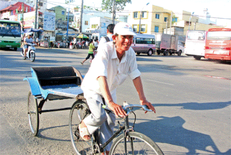 Le moyen de transport populaire à Chau Doc